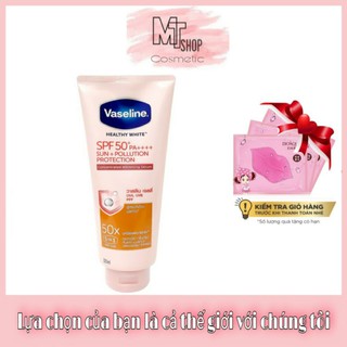 Dưỡng Trắng Vaseline 10X 50X Viên Kích Trắng Da Tuýt 320ML