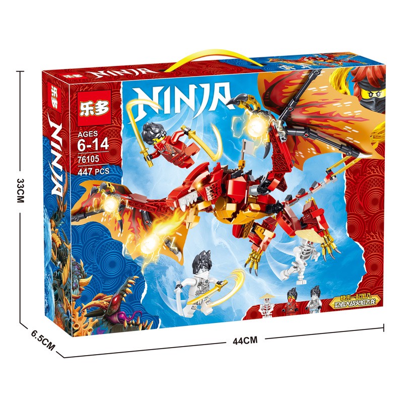 Lego ninja rồng phun lửa  kèm sách hướng dẫn- ảnh/ video thật.- TOYS89