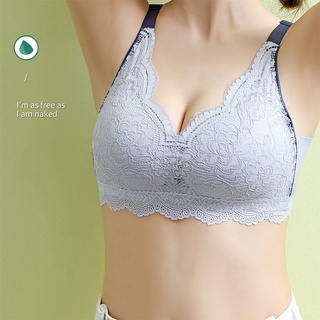 Áo Lót Nâng Ngực Không Gọng Phối Ren Quyến Rũ Cho Nữ
