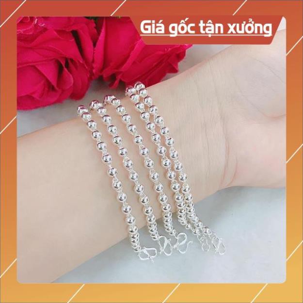 FREE SHIP Lắc tay bi bạc đẹp nhỏ xinh cho bạn gái