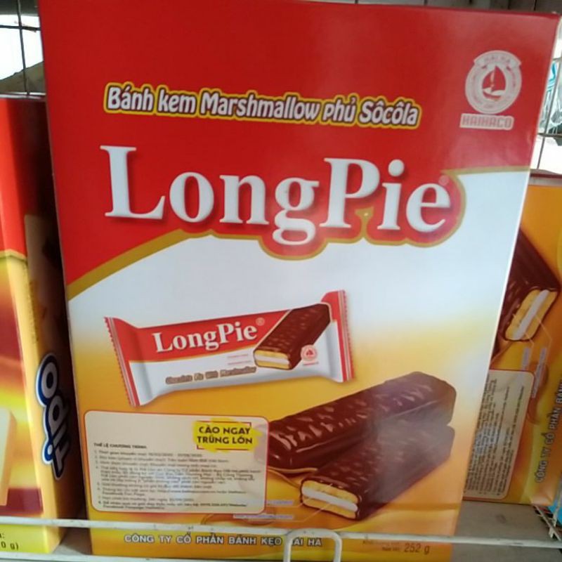 BÁNH KEM PHỦ SOCOLA LONGPIE HAIHACO 252G