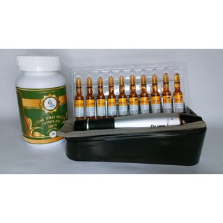 Combo Cấy Tảo - Máy Lăn Kim Dr Pen  A1 - C+ Tảo Xoắn Vĩnh An  + Vitamin C Hàn(10 ống ) và 5 kim Nano