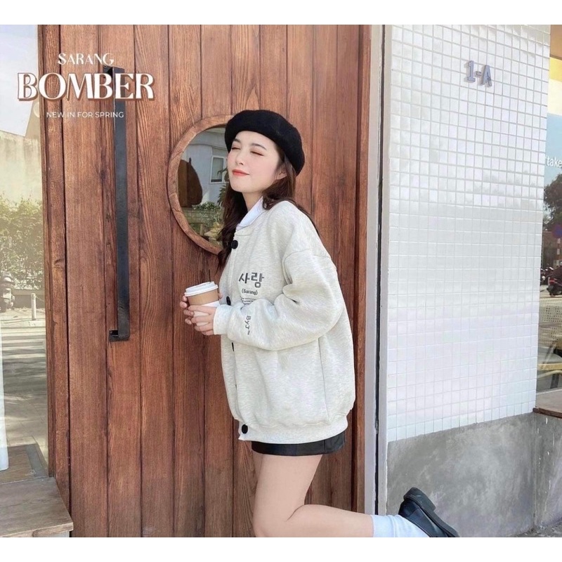 Áo bomber Sarang nỉ bông H2A766