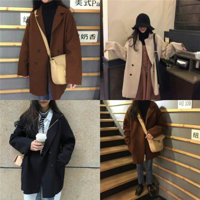 Áo khoác dạ ulzzang
