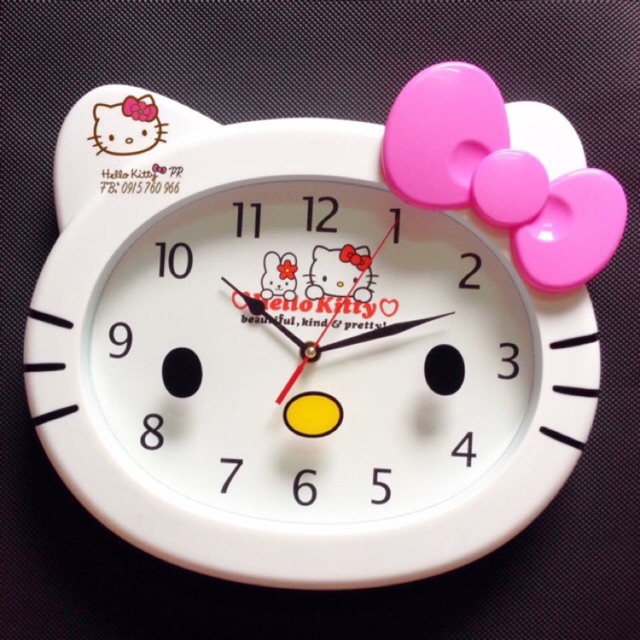 Đồng hồ treo tường Hello Kitty