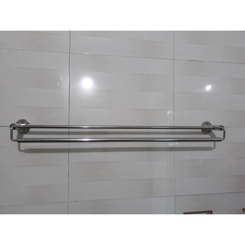 Thanh vắt khăn treo khắn đơn, đôi nhà tắm dài 60 cm SUS 304 cao cấp, chống ăn mòn, BẢO HÀNH 2 năm