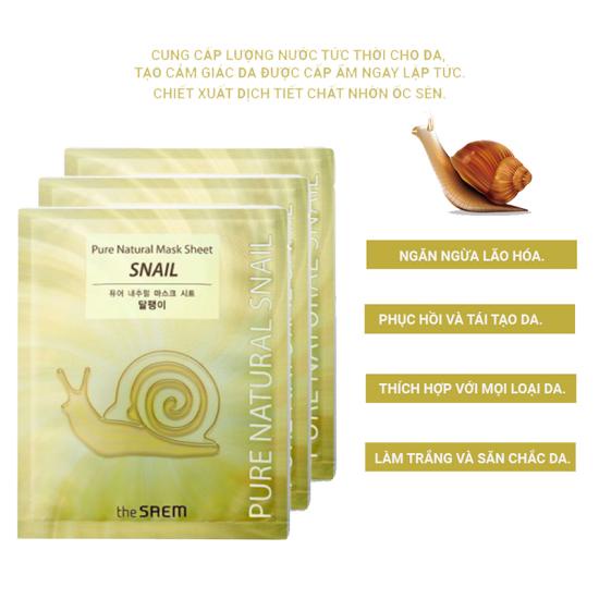 [DATE 8/2023] Mặt Nạ The Saem Pure Natural Mask Sheet
