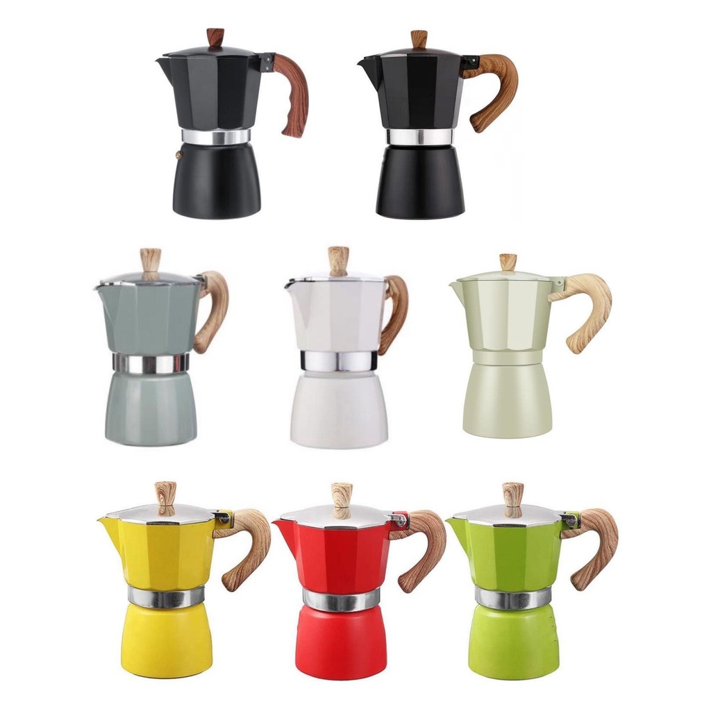 Bình Pha Cà Phê Áp Suất Moka Pot Chảy Ngược Kiểu Ý