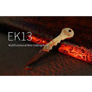 Móc khóa mecarmy ek13, có lưỡi dao, phụ kiện nam, edc