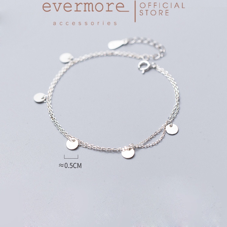 Vòng tay bạc EVERMORE, lắc tay bạc Ý 925 vòng tròn may mắn - thanh lịch, minimalism - L017