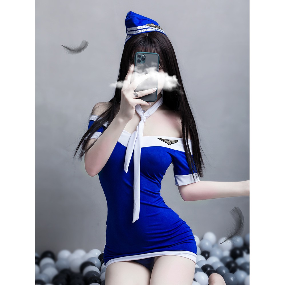 Set đồ ngủ Cosplay Tiếp Viên Hàng không TuTu Airline L375 | BigBuy360 - bigbuy360.vn