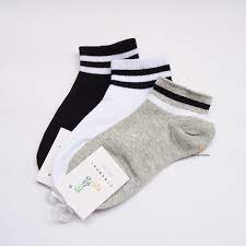 Tất Thể Thao Nam Nữ Cổ Ngắn vớ unisex Siêu Dày Phong Cách Hàn QuốcFREESHIPTất Cổ Cao Họa Tiết Kẻ Ngang