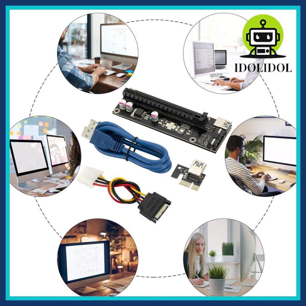 Dây cáp mở rộng VER006/C Pci-e 1x sang 16x Sata cho đồ họa | BigBuy360 - bigbuy360.vn