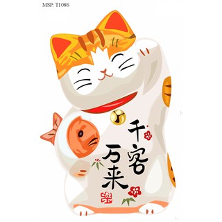 Decal Mèo thần tài