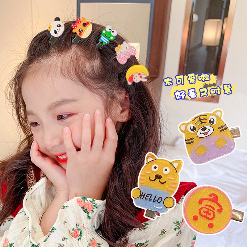 Kẹp tóc hình hoạt hình dễ thương cho bé gái