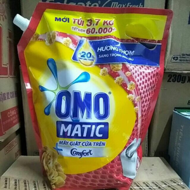 Nước giặt OMO MATIC hương Comfort máy giặt cửa trên 3,7kg
