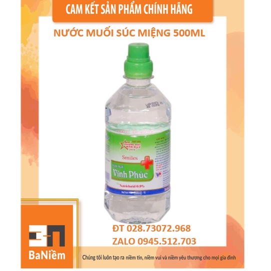 Nước muối súc miệng Vĩnh Phúc