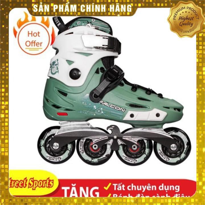 Giày Patin Flying Eagle F6 Xanh Tặng kèm 2 bánh đèn 120k+ Tất chuyên dụng 100k [Chính Hãng]