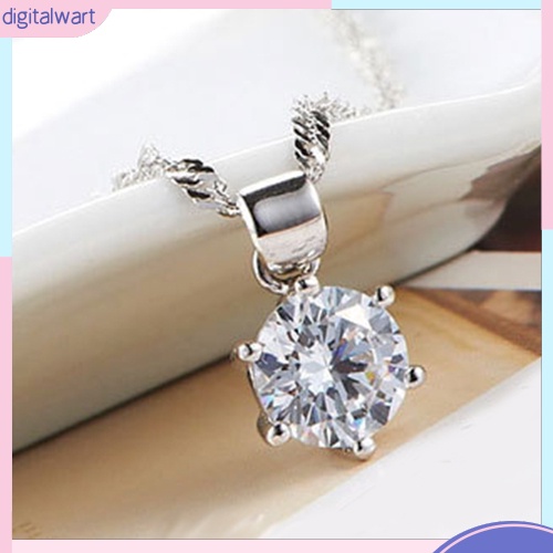 Bộ trang sức nữ gồm dây chuyền và hoa tai đính đá sang trọng