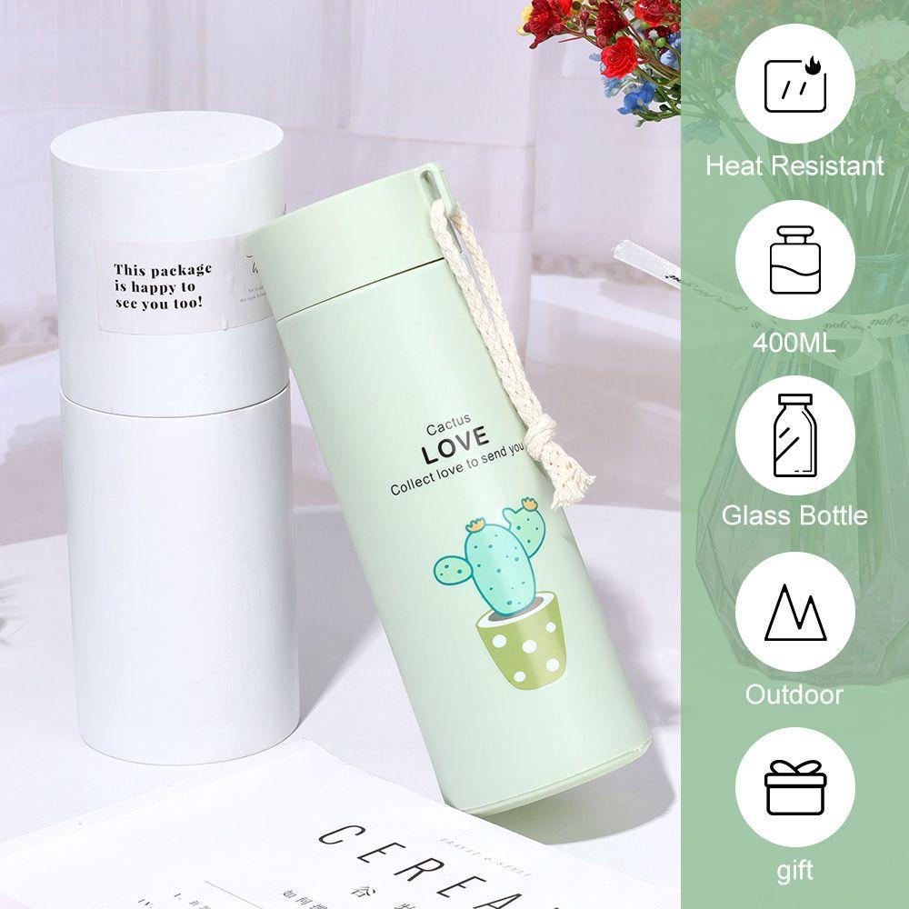 WTTLE Bình Nước Thể Thao Bằng Kính Cỡ Lớn Tiện Dụng