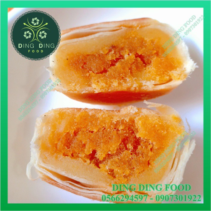 Bánh Pía Mini Thịt Chà Bông Trứng Muối 480g [12 BÁNH]| Pía Tân Huê Viên| Ăn Vặt| Pía Kim Sa Chà Bông - DING DING FOOD