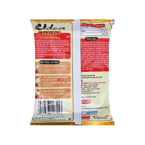 Mì udon suki hương vị Nhật Bản 75g x 24 gói | BigBuy360 - bigbuy360.vn