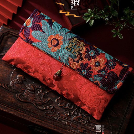 Lì xì vải gấm hàng cao cấp, vải dày, bao siêu to  , Lì xì cưới, đặt mâm tráp , lễ đen