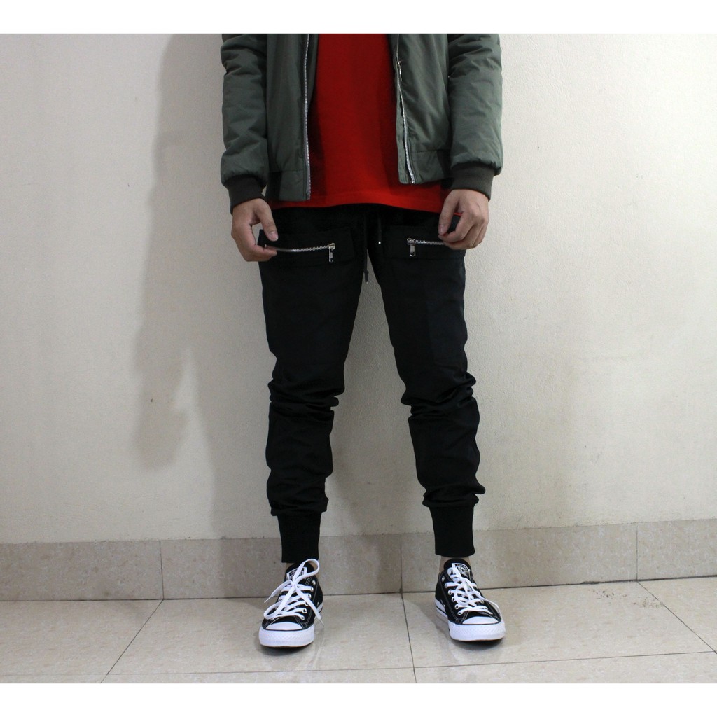 Quần Jogger Vải Dù Hàng Độc Phong Cách Hàn Quốc