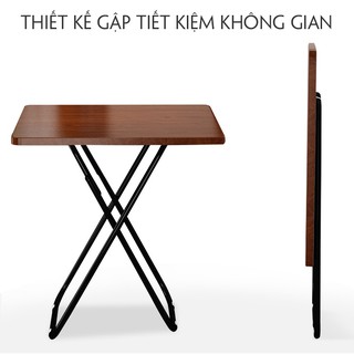 Bàn trà cafe siêu tiện lợi, bàn ăn gấp gọn thông minh cỡ 6071cm