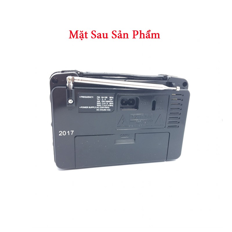 Đài FM SW-703 chạy điện trực tiếp 220V và pin đại nhỏ gọn sang trọng