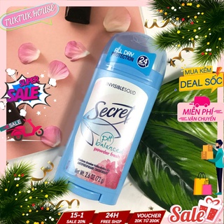 Lăn nách khử mùi secret usa cho nữ invisible solid
