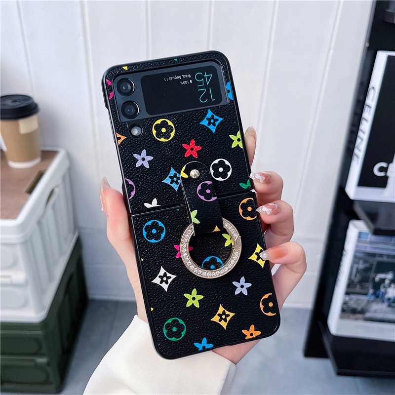 Ốp Điện Thoại Họa Tiết Hoa Sang Trọng Cho Samsung Galaxy Z Flip 4 Z Flip 3 Samsung Galaxy Z Flip 1 Z Flip 2