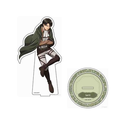 15CM Attack On Titan Model Toys Anime Acrylic Action Figure Levi Eren Mikasa Erwin Hanji Desk Decoration Ornaments Gift