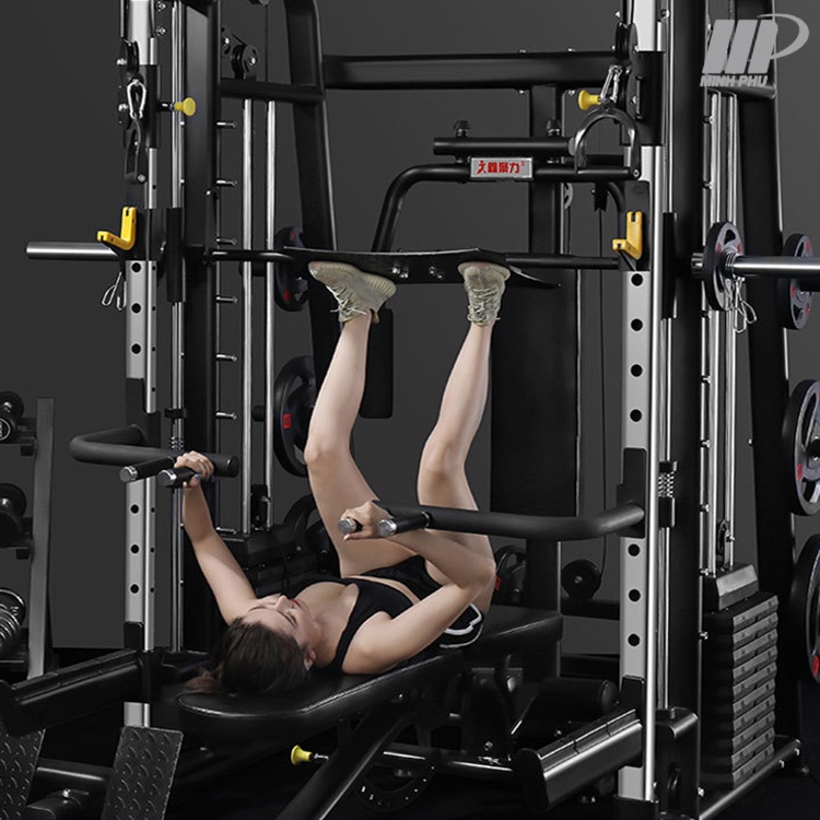 Giàn tạ đa năng M-888P biến thể 35+ bài tập ✅ Giàn tập tạ có squat - đẩy tạ - và rất nhiều bài tập siêu HOT
