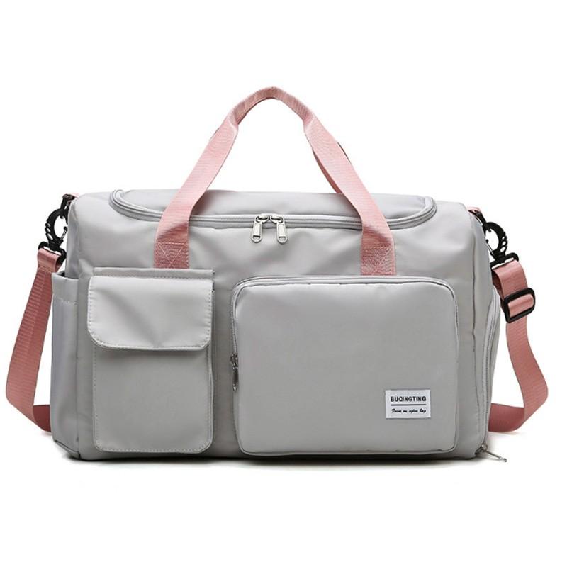 Túi xách đeo vai du lịch Tập gym Hàn quốc có ngăn giày 10 màu đẹp nữ tính BuQing H1991 (sang trọng)