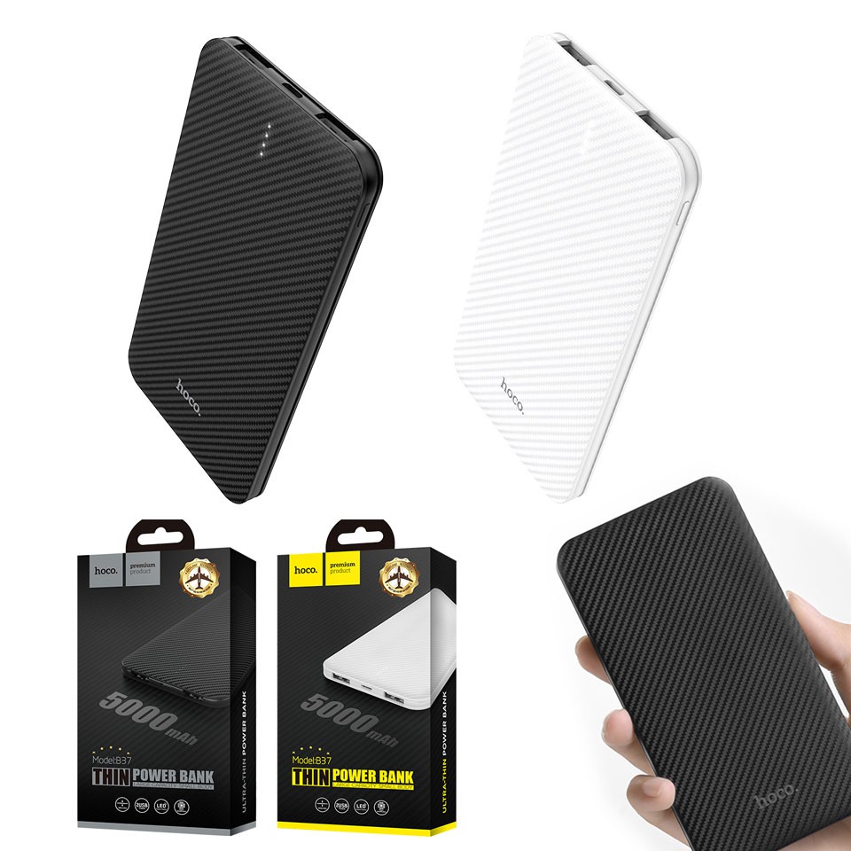 Pin Sạc Dự Phòng Hoco B37 chính hãng BH 12 tháng - Dung Lượng 5.000 MAh