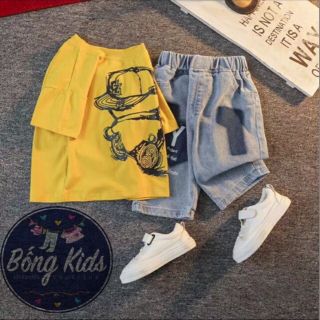 Sét jaen chàng trai đội nón cho bé trai