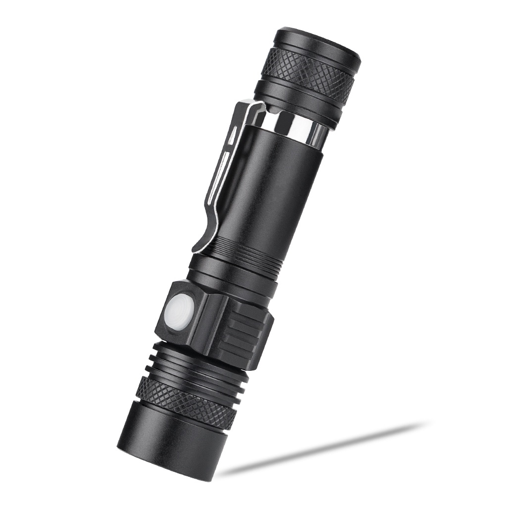 [ff86]LED T6 Flashlight Rechargeable USB Charging 3-modes Torch Lighting Light Flashlights for Camping Climbing Night