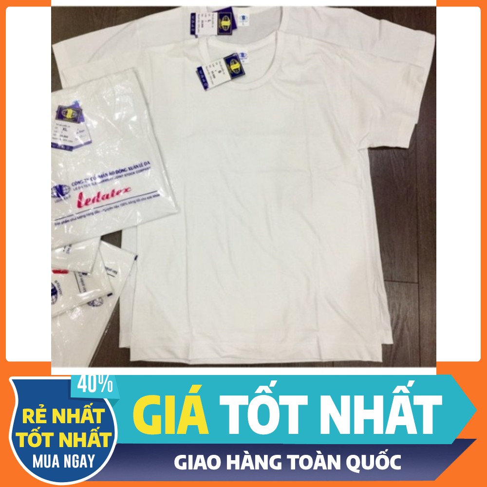 Áo lót nam LEDATEX cotton trắng siêu rẻ, siêu đẹp