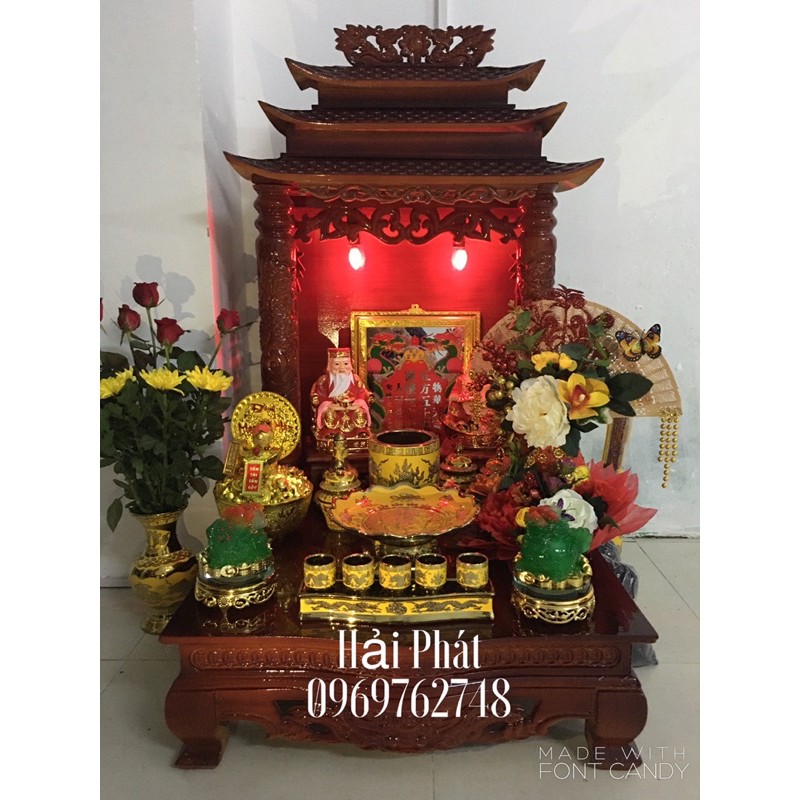 Đồ Gốm Sứ Cho Ban Thần Tài Kim Sa 3D Hải Phát
