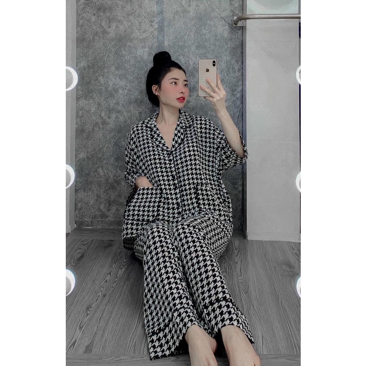 Sét đồ bộ mặc nữ cánh dơi quần dài lụa mango cao cấp chuẩn hot girl