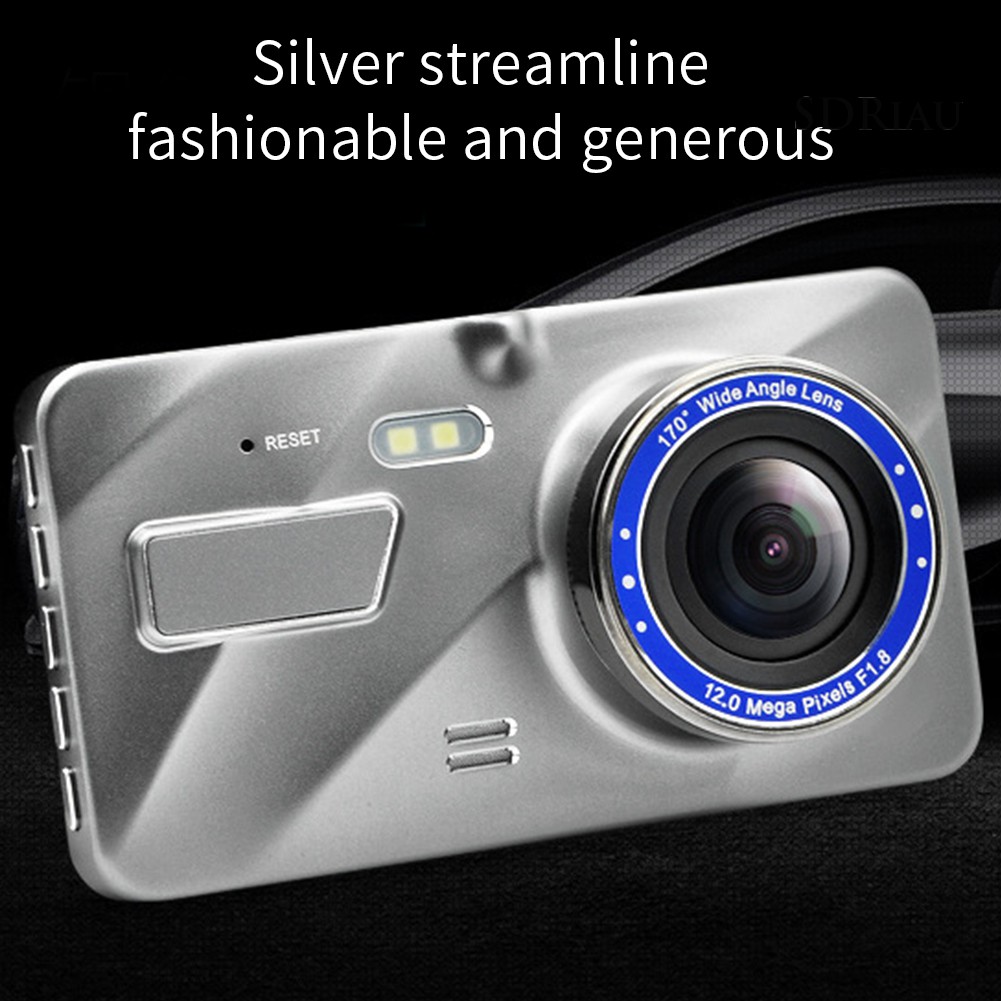 Camera hành trính ống kính kép 3.6 Inch Hd 1080p 170 độ chuyên dụng cho xe hơi