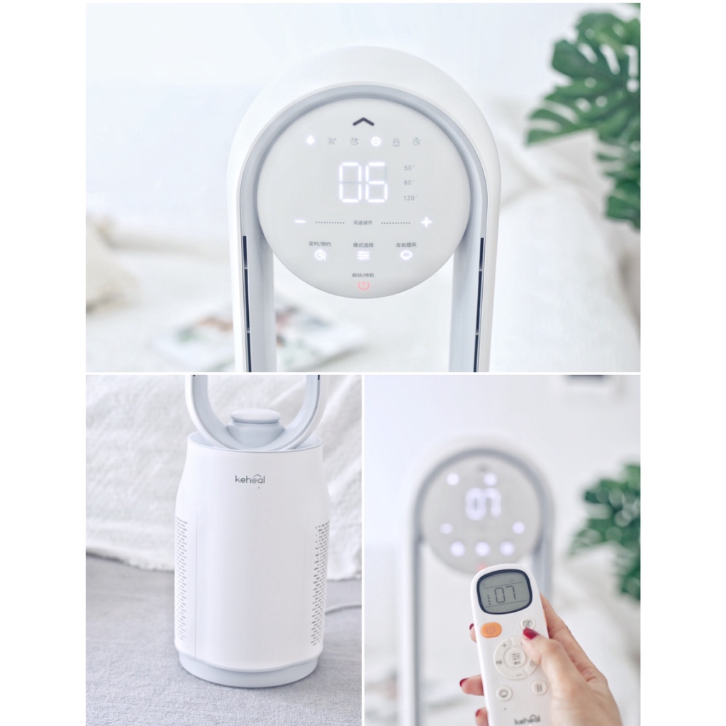 Keheal A4 - Quạt KHÔNG CÁNH - đa cấp gió - lọc không khí - CHÍNH HÃNG