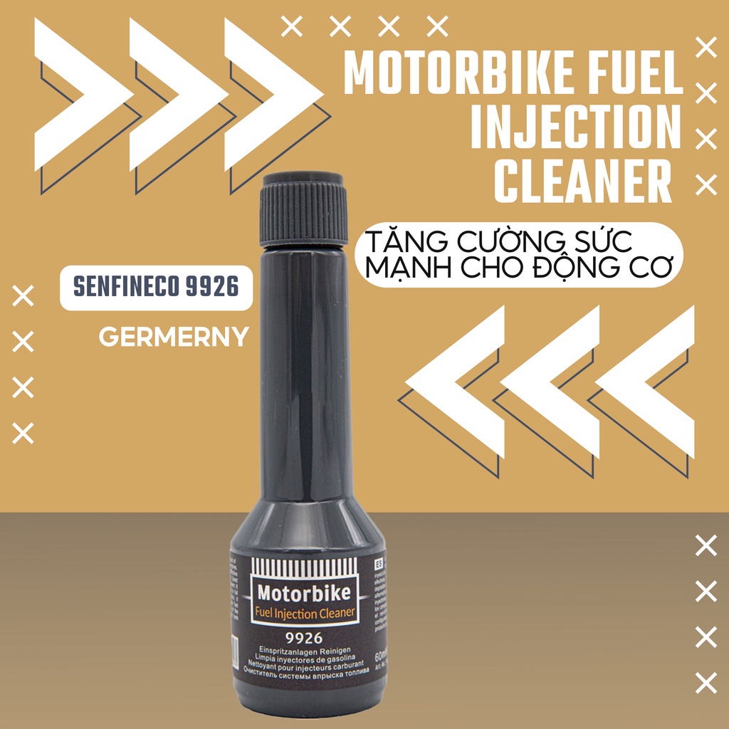 Vệ sinh buồng đốt xe máy Senfineco 9926 Motorbike Jet Cleaner cho xe số, xe tay côn, xe tay ga