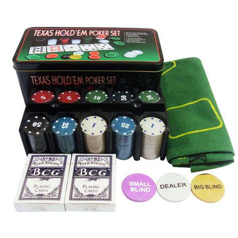 Bộ Phỉnh poker Texas Holdem 200 chip hộp sắt BP1