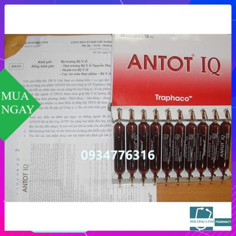 Antot IQ hộp 2 vỉ x 10 ống traphaco