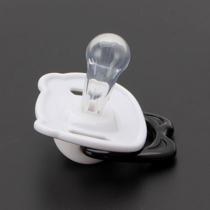 Núm Vú Giả Hình Gấu Trúc Bằng Silicone Pp Cấp Thực Phẩm Có Vòng Nhẫn Cho Bé Sơ Sinh