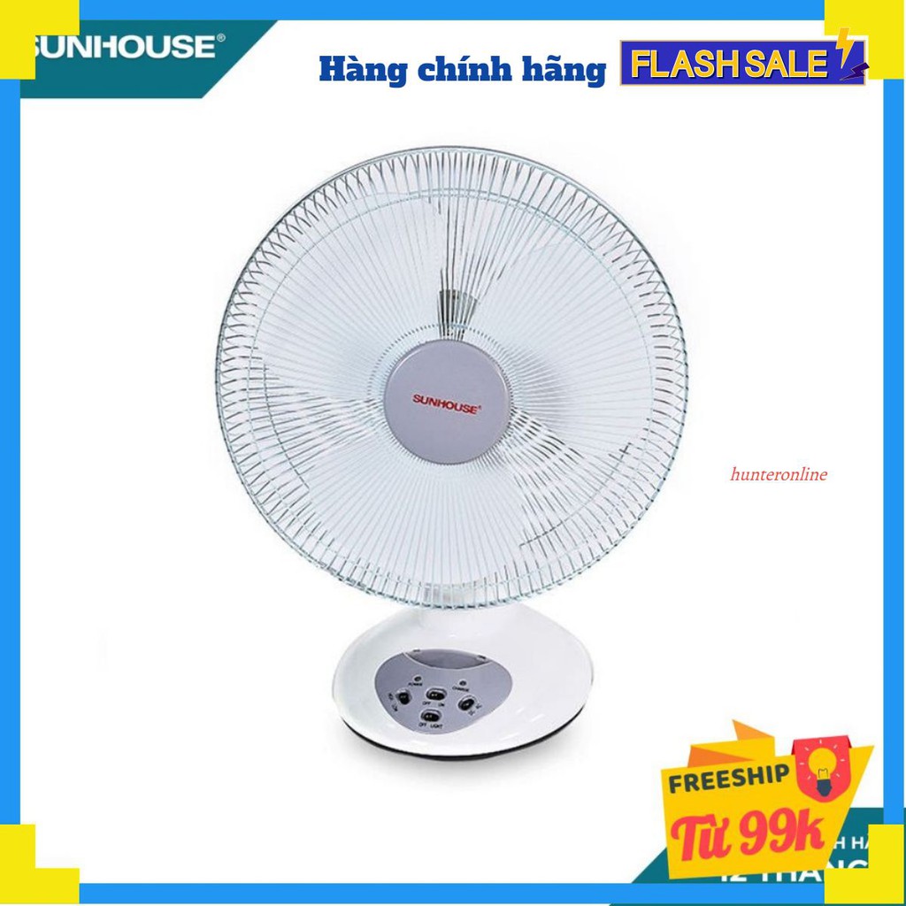 Quạt tích điện SUNHOUSE SH722 - hàng chính hãng