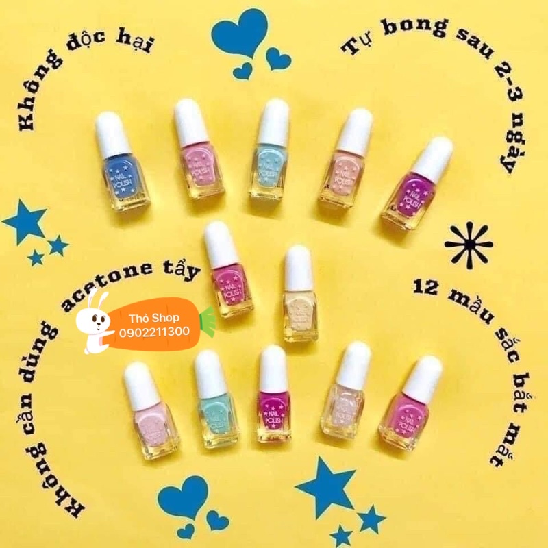 Sơn móng tay Primark Nail Polish Pháp cho bé (set 12)