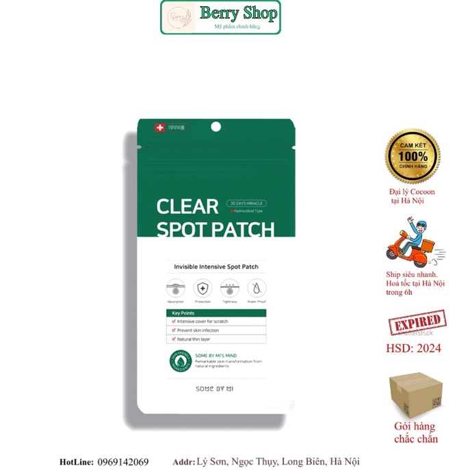 Miếng Dán Mụn Some By Mi 18 Miếng Clear Spot Patch